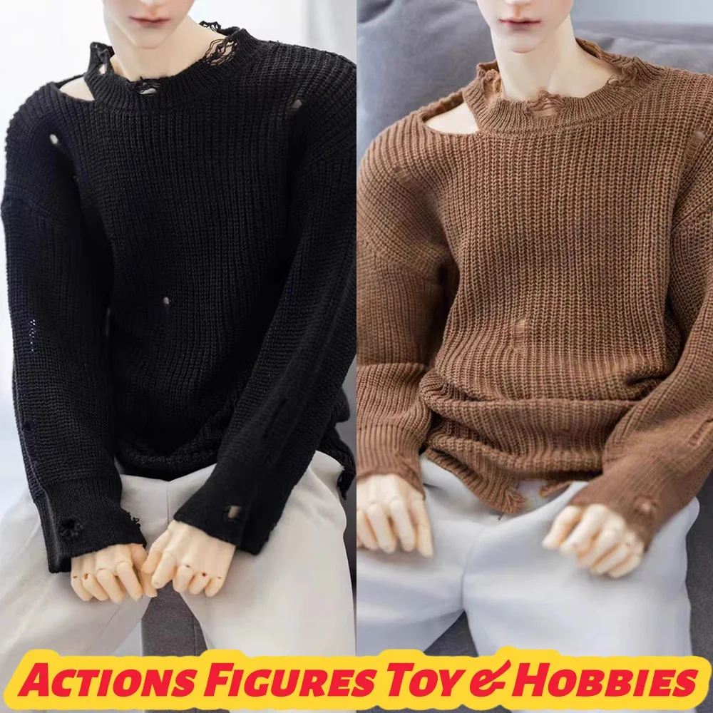 

Доставка за 60 дней: Вязаный свитер с открытыми плечами для кукол BJD, свитер с вырезами для моделей Normal/Strong Uncle.