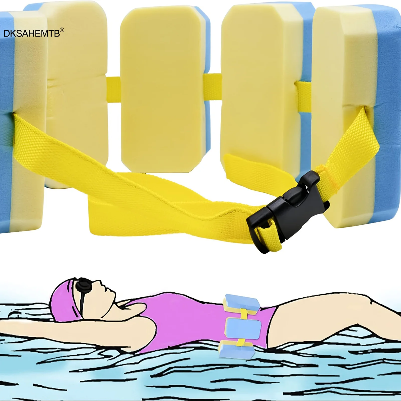 Cinturón flotación EVA para natación – Seguridad y confort - imagen 3