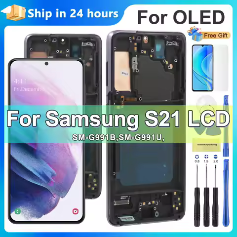 S21 Plus Super AMOLED Screen for Samsung Galaxy S21+ 5G G996B Lcd Display Digital Touch Screen with Frame for Samsung Galaxy S21