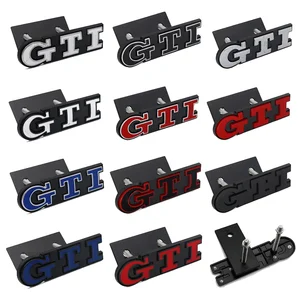 Metal Car GTI Logo Front Gitter Emblem Emblem Sticker für Volkswagen Golf 4 5 6 7 8 Passat Jetta Touareg GTD Gla Touran Hauptverkäufe Emblema Golf MK8 - №5