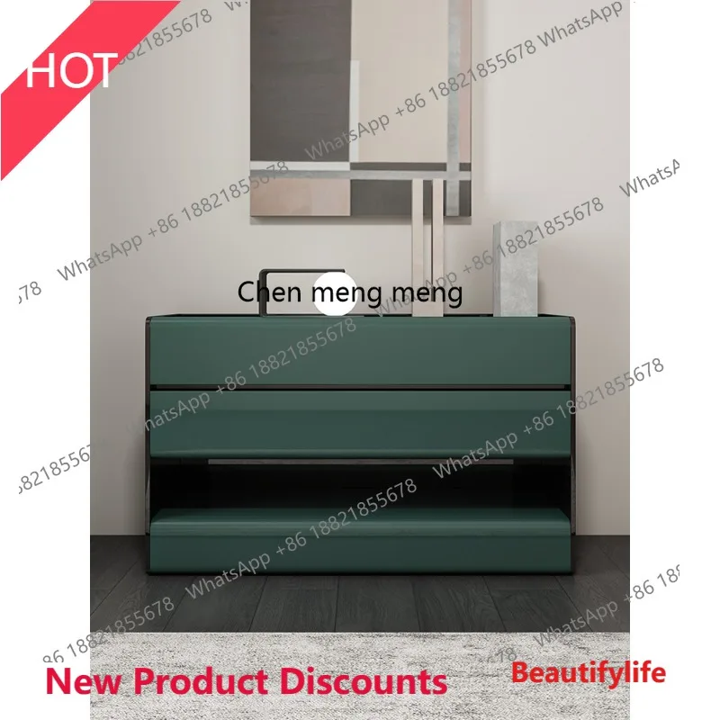 

D53 Итальянский минималистичный шкаф с тремя ведрами, роскошный высококачественный обеденный боковой шкаф для гостиной, шкаф для спальни