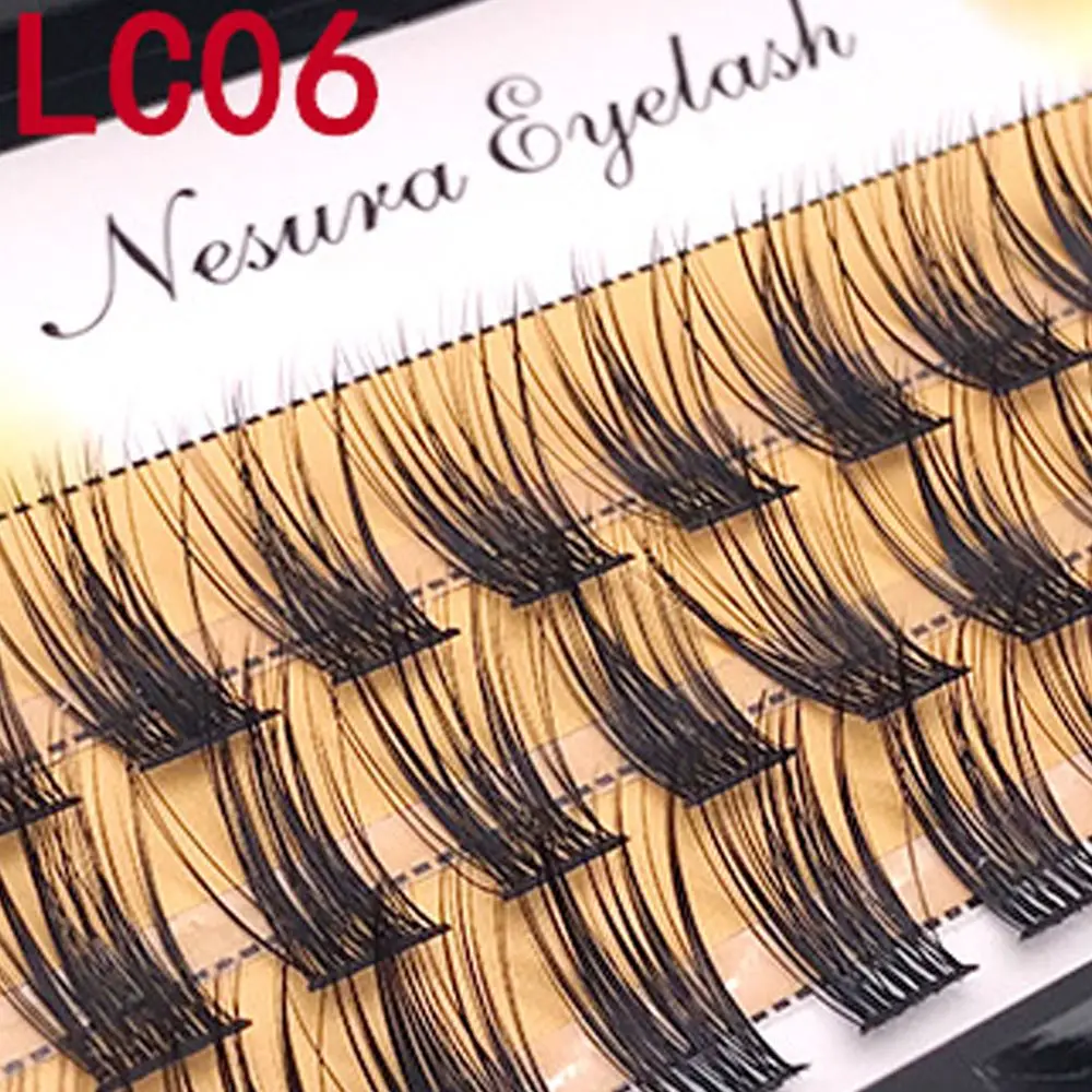 Herramientas de maquillaje para ojos, mechones suaves, pestañas individuales, pelo de visón 3D, pestañas segmentadas, esponjosas y naturales