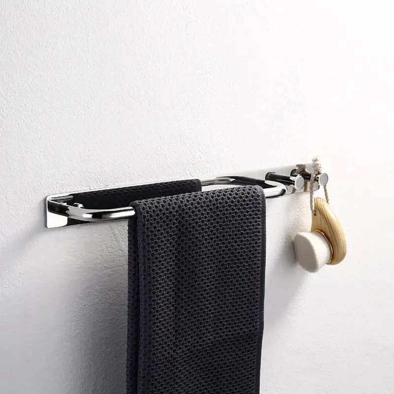 304 Stainless Steel Towel Rail, Single Rod Kitchen Rag Holder, Bathroom Toilet Bathroom Towel Rack