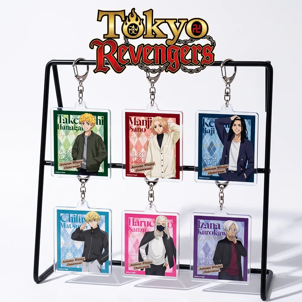 Anime Tokyo Revengers Sano Manjiro Matsuno Chifuyu 6CM Acrylic Stand Cute Bag Charm Car Keychain Bag Body Kit Keyring Gift