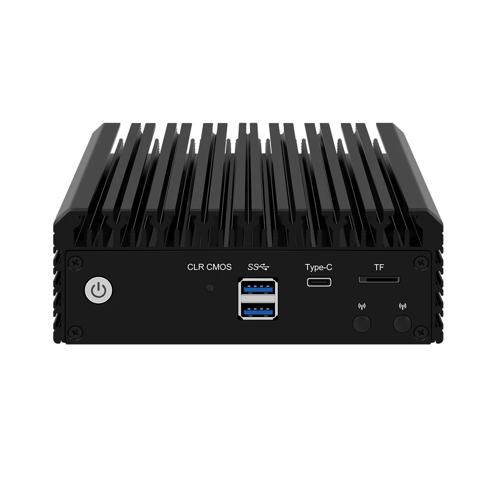 جهاز جدار حماية صغير HUNSN ، كمبيوتر صغير ، Intel N5105 ، RJ03k ، Mikrotik ، OPNsense ، VPN ، جهاز توجيه ، 4 ، Intel ragbps ،