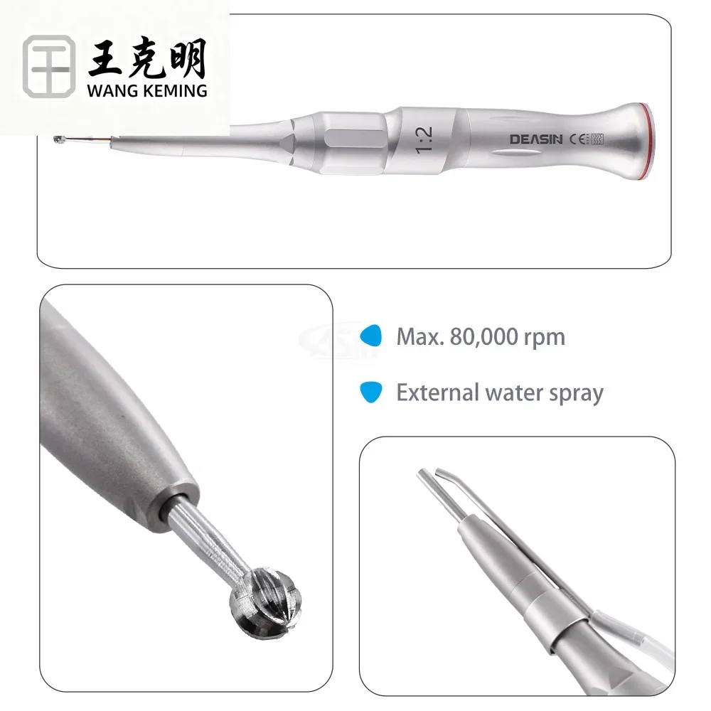 den tal Osteotomy Handpiece 1:2 Speed Increasing Surgical imp lant Straight Micro Surgery Contra Angle den tistry Tools Equipmen
