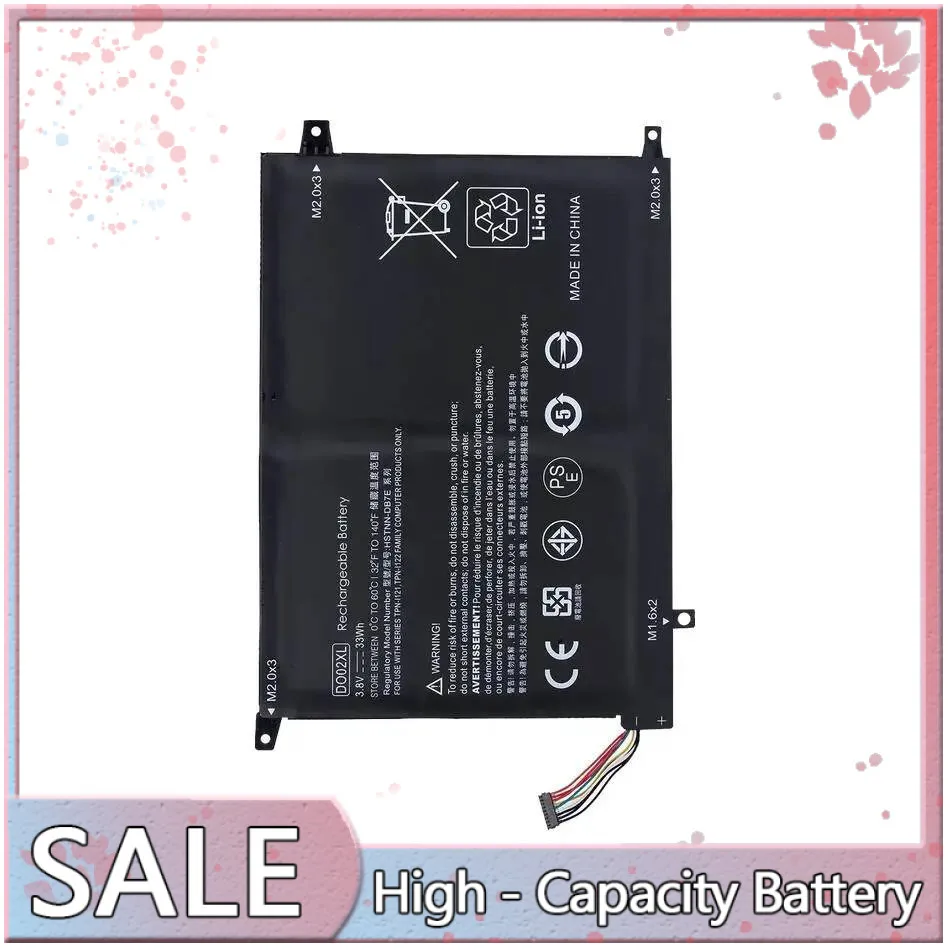 

Stable DO02XL For HP Pavilion Tpn-I122 210 G1 10-N100 10-N121TU X2 10 Hstnn-LB6Y Hstnn-DB7E 33Wh Laptop Battery Lightweight