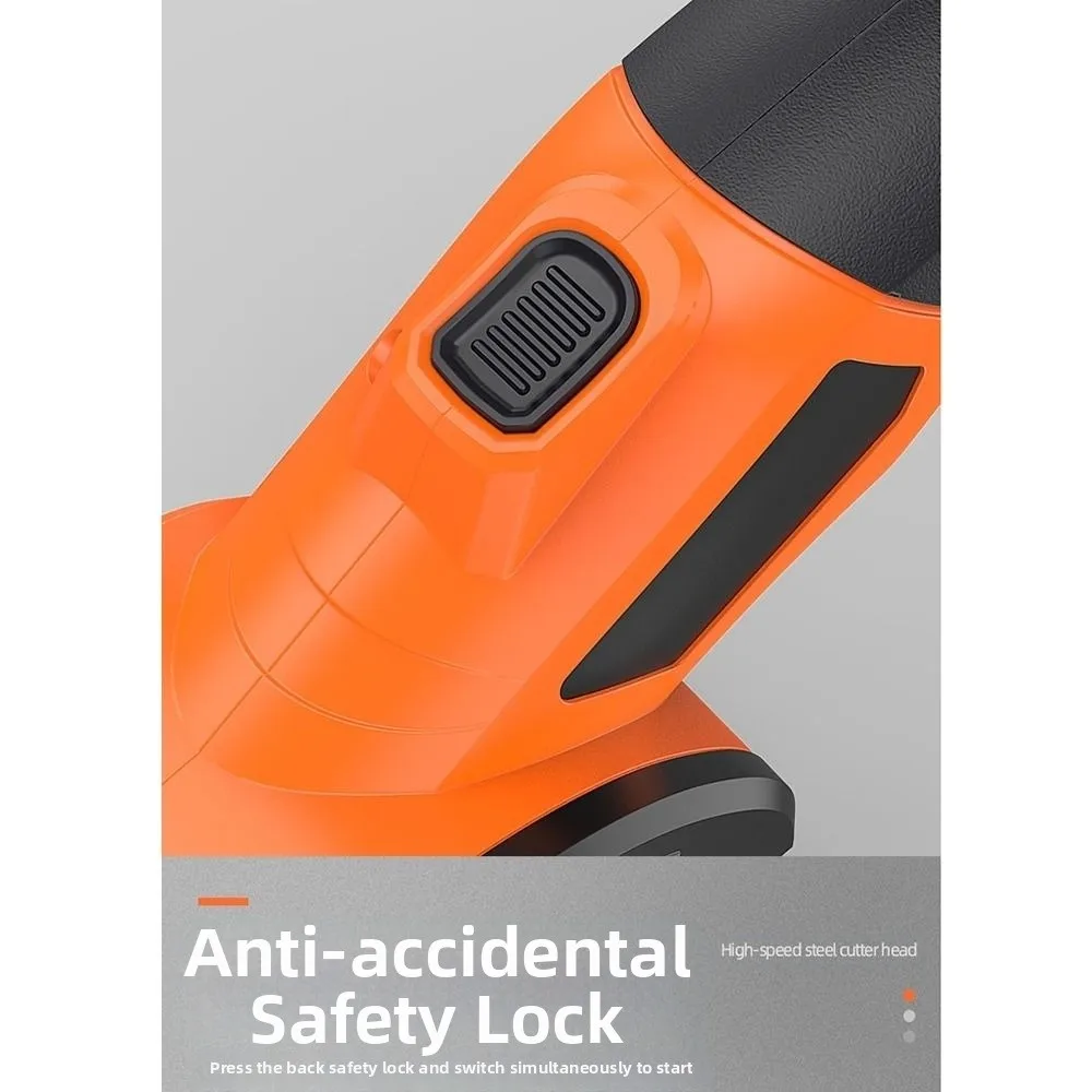 

Safety Lock Electric Shears Accurate Cutting Fast Cutting Rotary Scissors Non-slip Handle Quiet Operation Leather Cutting Tool