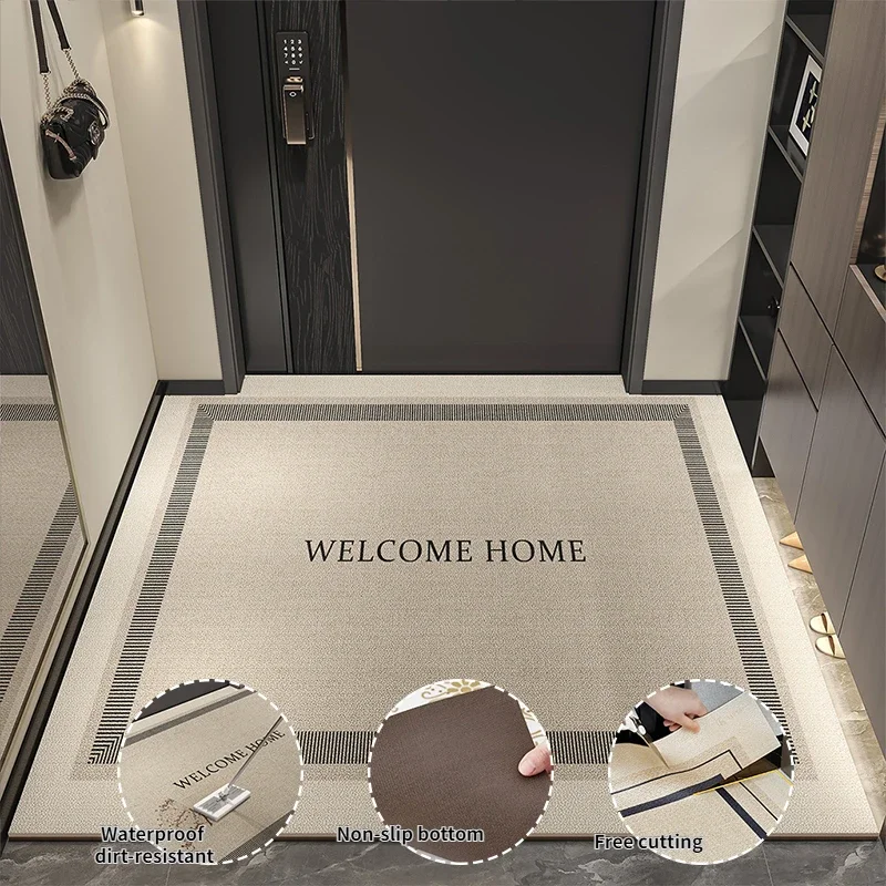 

Entrance Door Mat Welcome Rug Balcony Kitchen Floor Mat Waterproof Non-slip Dirt-resistant Washable Foot Mat Alfombra Tapis 러그