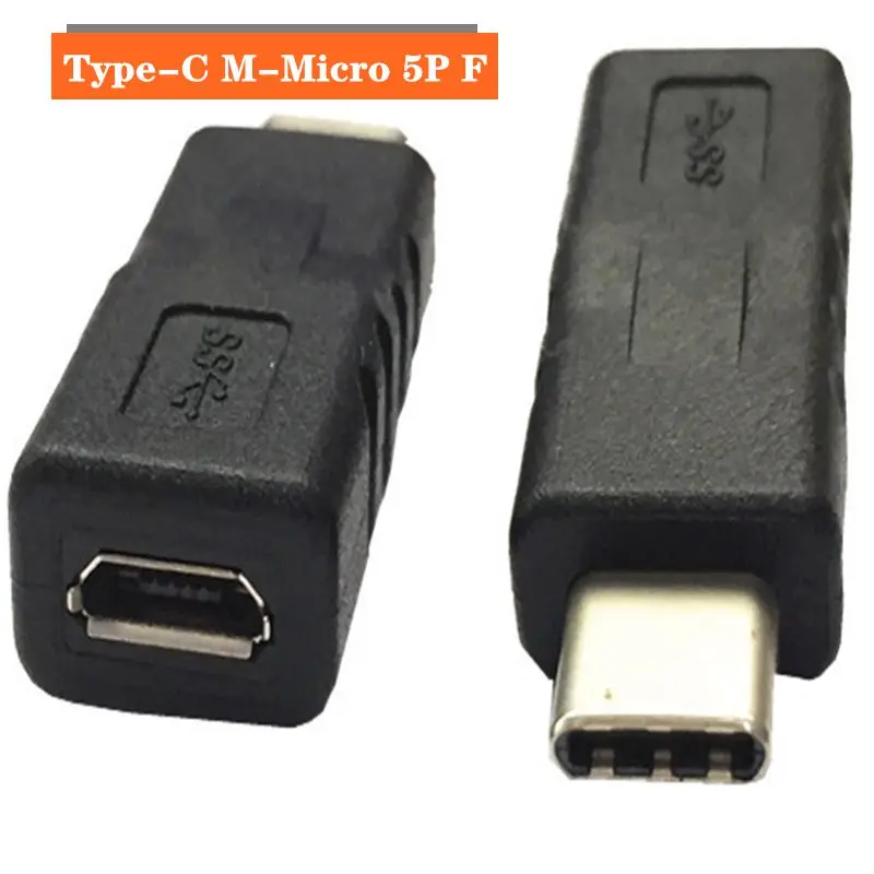 Adaptateur convertisseur USB 3.1 type-c mâle vers Mini 5 broches femelle/Micro 5 broches femelle pour Macbook Android