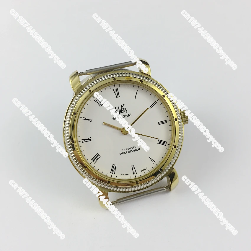 Watch Factory 8120 Type Edge Yellow Shell White Surface Manual Mechanical Watch Diameter 36mm Free Strap