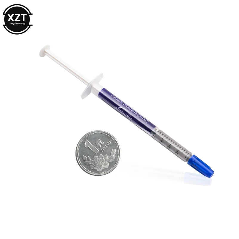 1 szt. 1g szary srebrny smar termiczny silikonowa pasta radiatora chłodnica procesora radiator 10% srebro do procesora komputera