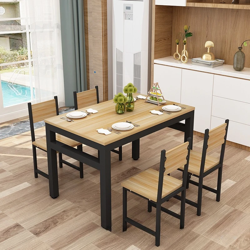 

Dining table Home canteen Hotel fast food table and chair food stall Restaurant combination computer table