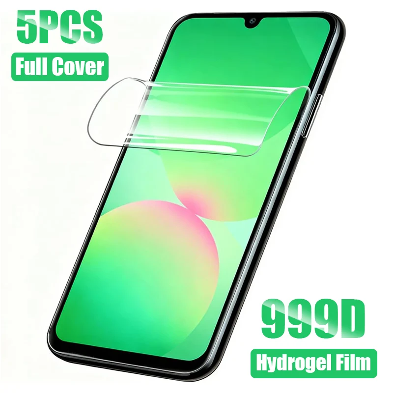 

Гидрогелевая пленка для Samsung Galaxy A55 A35 A25 A15 A05S A14 A34 A54, защитная пленка для экрана Samsung A16 A06 A26 A36 A56 A17 A07, 5 шт.