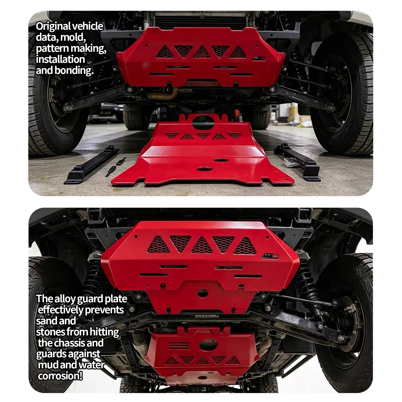 For Toyota Hilux 2026 Car Aluminum Alloy Engine Under Guard Chassis Skid Plate Anti-collision Bottom Shield Protective Parts detail image 2