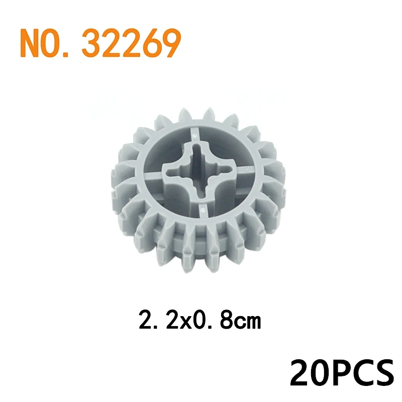 MOC Technical Parts Compatible Building Blocks Car Gear Rack Axle Worm Rack Pin Connector Panel Gear Differential Brick Kid Toys