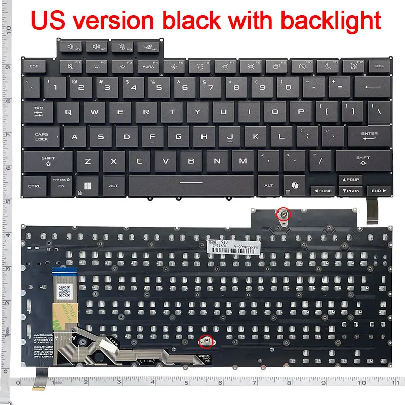 RGB Backlit Keyboard for ASUS ROG GU605 GU605M GU605WU GU605WV GU605CP GA605 GA403U GA403W WP/WW/UV Layout Per-Key RGB Backlit