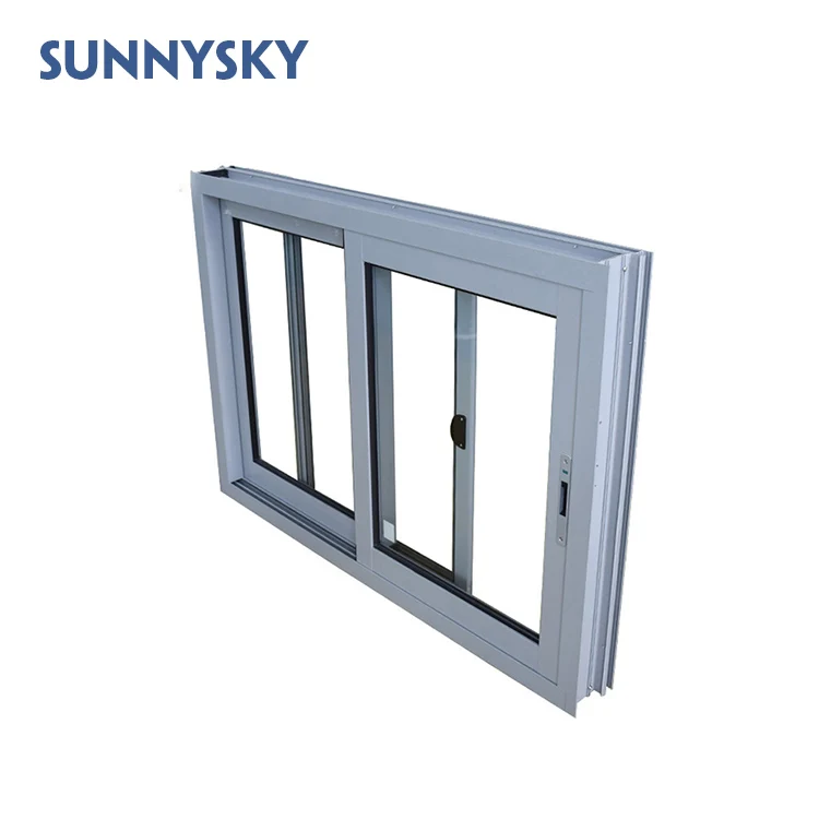 Sunnysky NFRC Popular Design Nice Aluminium Frame Sliding Glass Window