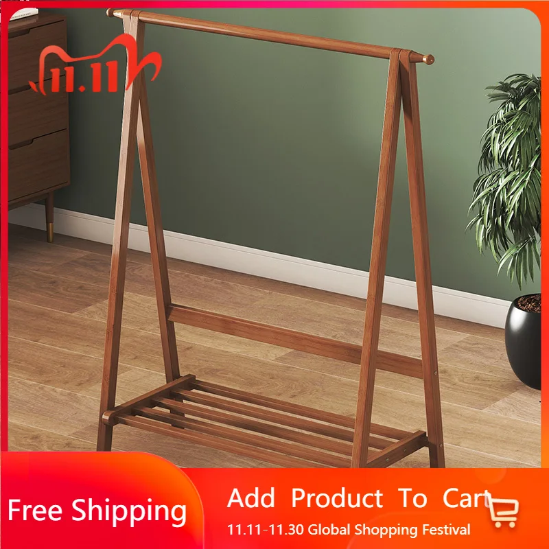 

Hanging Standing Wooden Coat Racks Bedroom Rail Folding Display Floor Coat Racks Portable Modern Porte Manteau Home Furniture