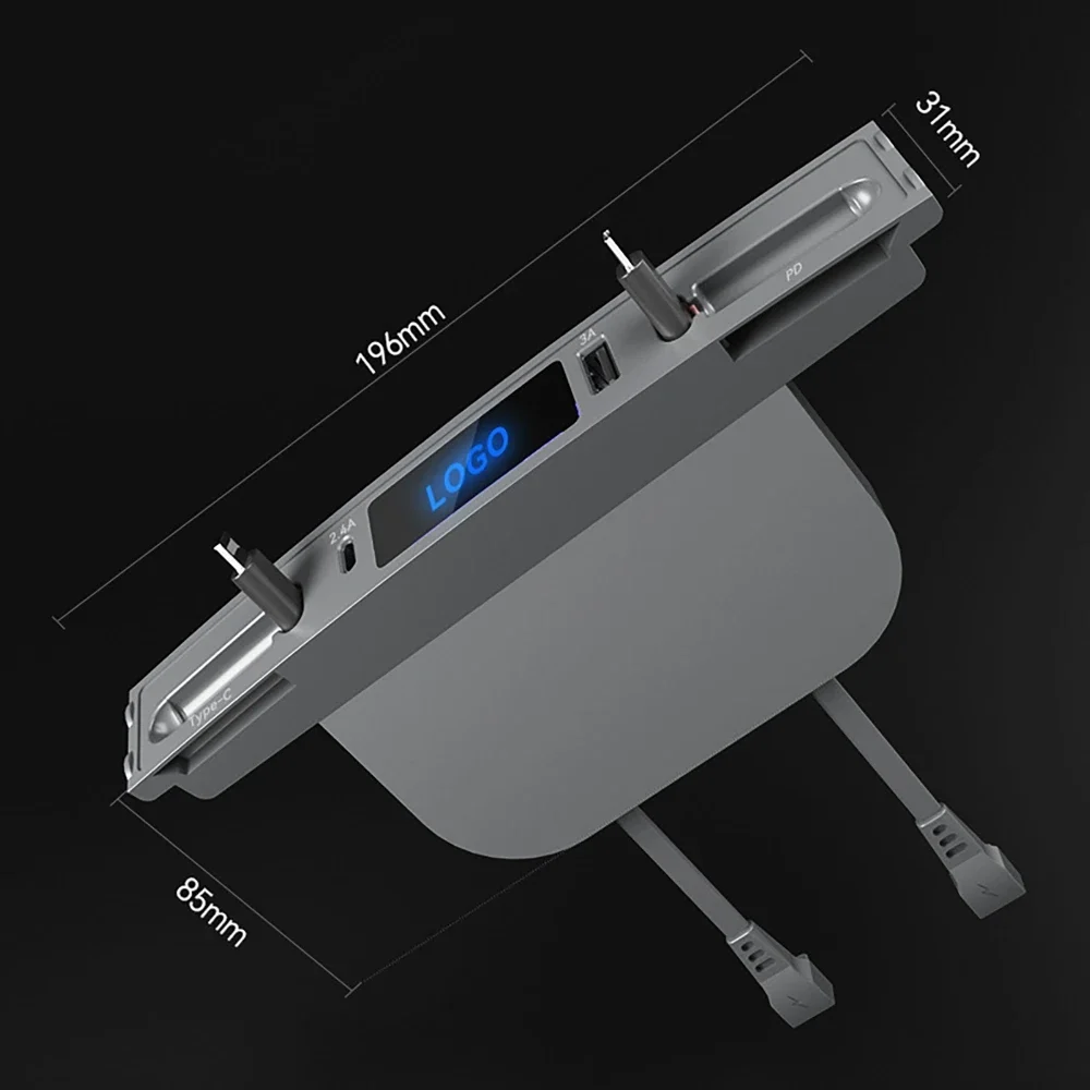 27W Quick Charging Intelligent Docking Station For Tesla for Apple PD27W + Type-C Fast Charging Central Control USB Shunt Hub