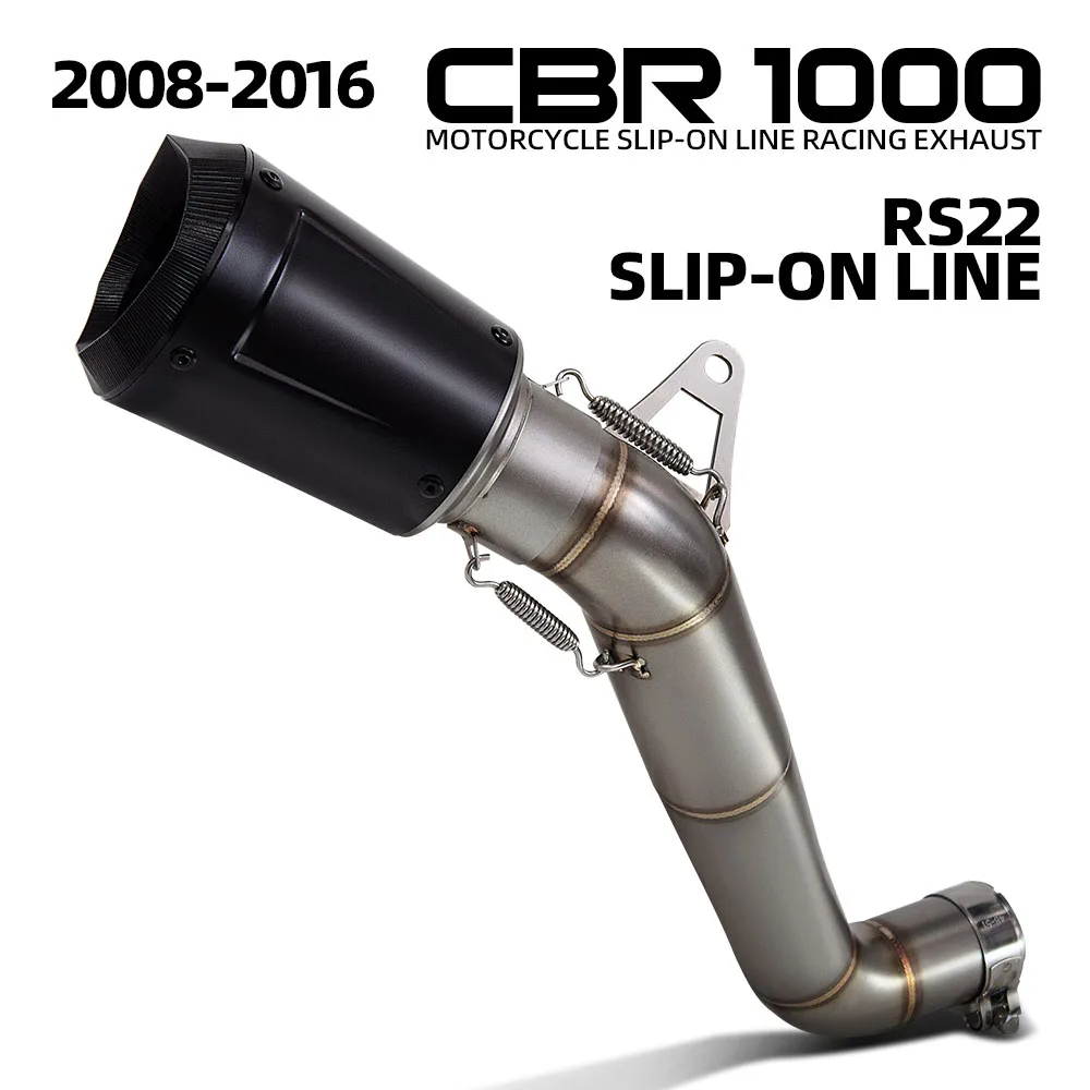 

For Honda CBR1000RR CBR1000 RR 2008-2016 years Motorcycle Exhaust Slip on Line Middle Link Adapter Pipe Connect Muffler