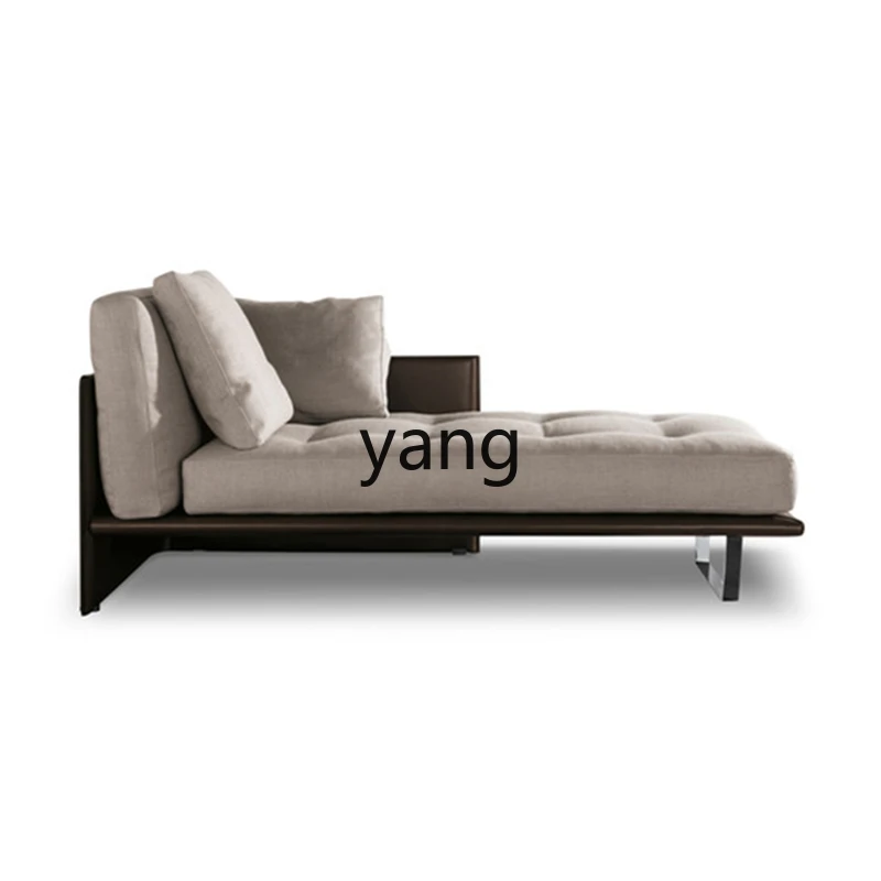 

Lmm imple modern leather fabric living room sofa leisure recliner