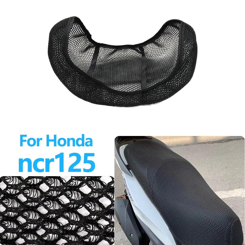 

For Honda ncr125 ncr 125 ncr-125 Motorcycle Accessories Seat 3D Sunscreen Breathable Mesh Cushion Anti-Slip Seat Cover