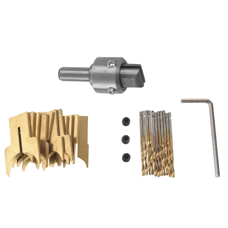 

2025 New 24Pcs Metal Ball Knife Woodworking Tools Wooden Beads Drill Rotary Bead Molding 6-25Mm