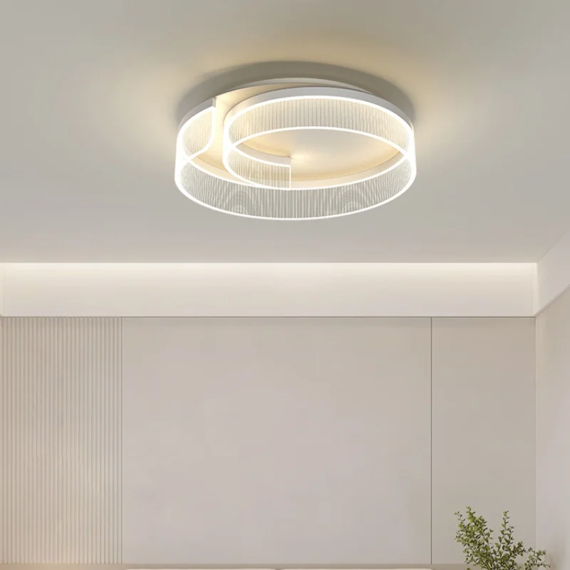 Cream Style Full Spectrum Eye Protection Ceiling Light LED Modern Minimalist Children's Room Bedroom Teahouse Lighting Fixtures