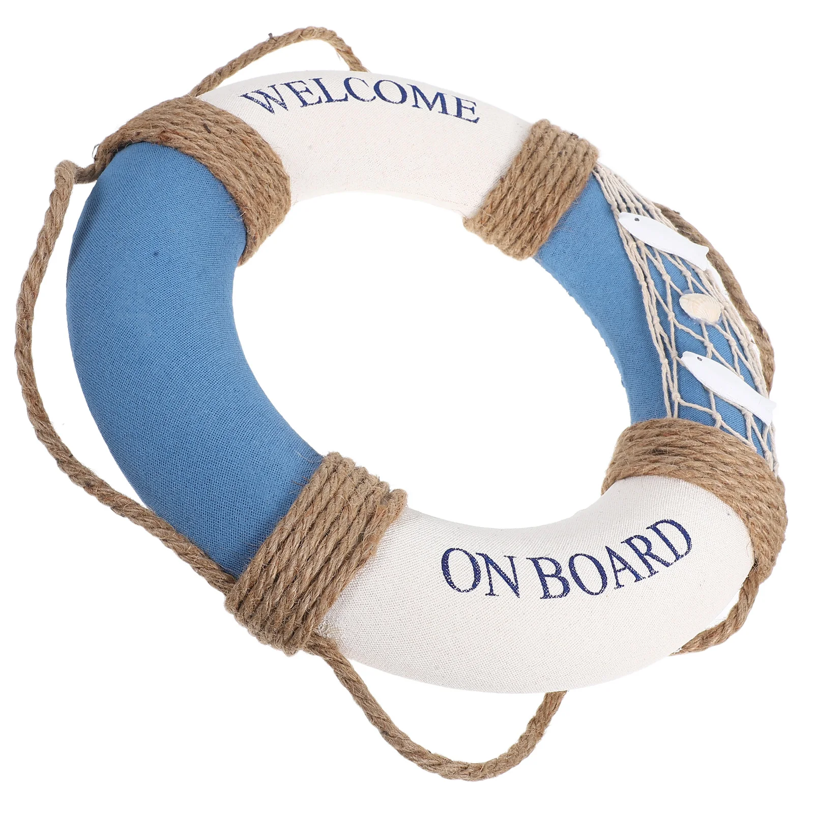 

Coastal Lifebuoy Decorations Nautical Wall Hanging Ornament Beach Garden Seaside