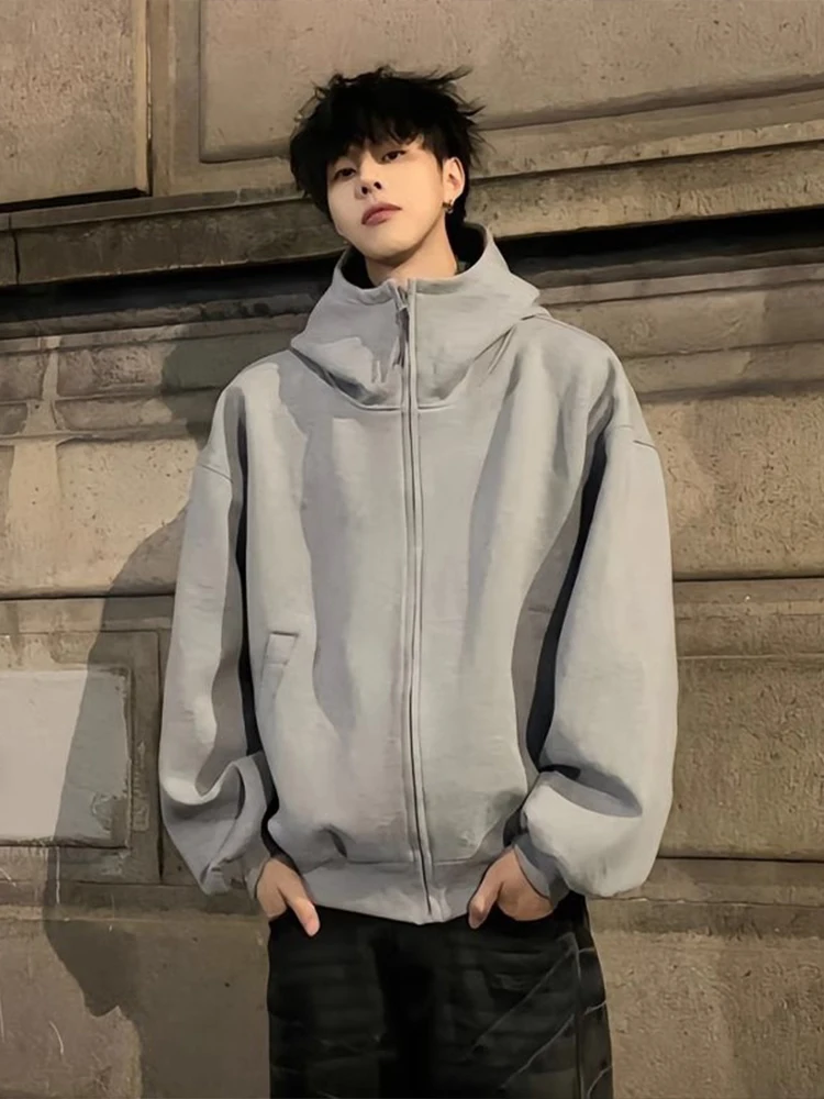 

Cleanfit Fce Lined Hoodie Men's Thi Heavyweight Hardwaed Hooded Sweatirt Winter Casual Loose Fit Polyester Zipper