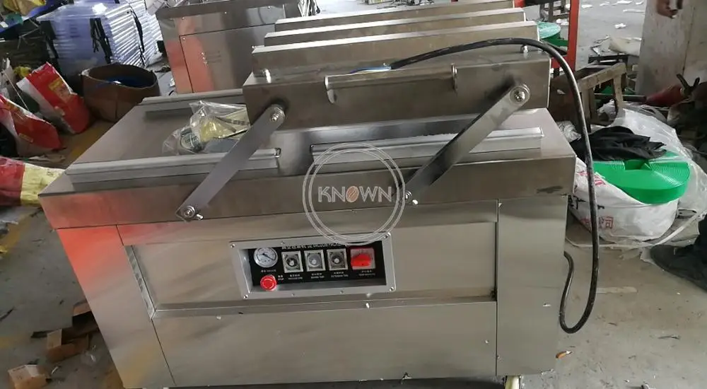 2020 New Vacuum Sealer Commercial Double Chamber Vacuum Packaging Stainless Steel Packing Machine