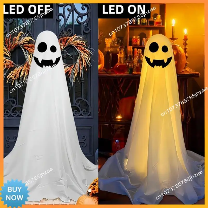 

A10R Halloween Decorations Yard Ghost Stand Halloween Porch Yard Outdoor Decorations (Large Size)