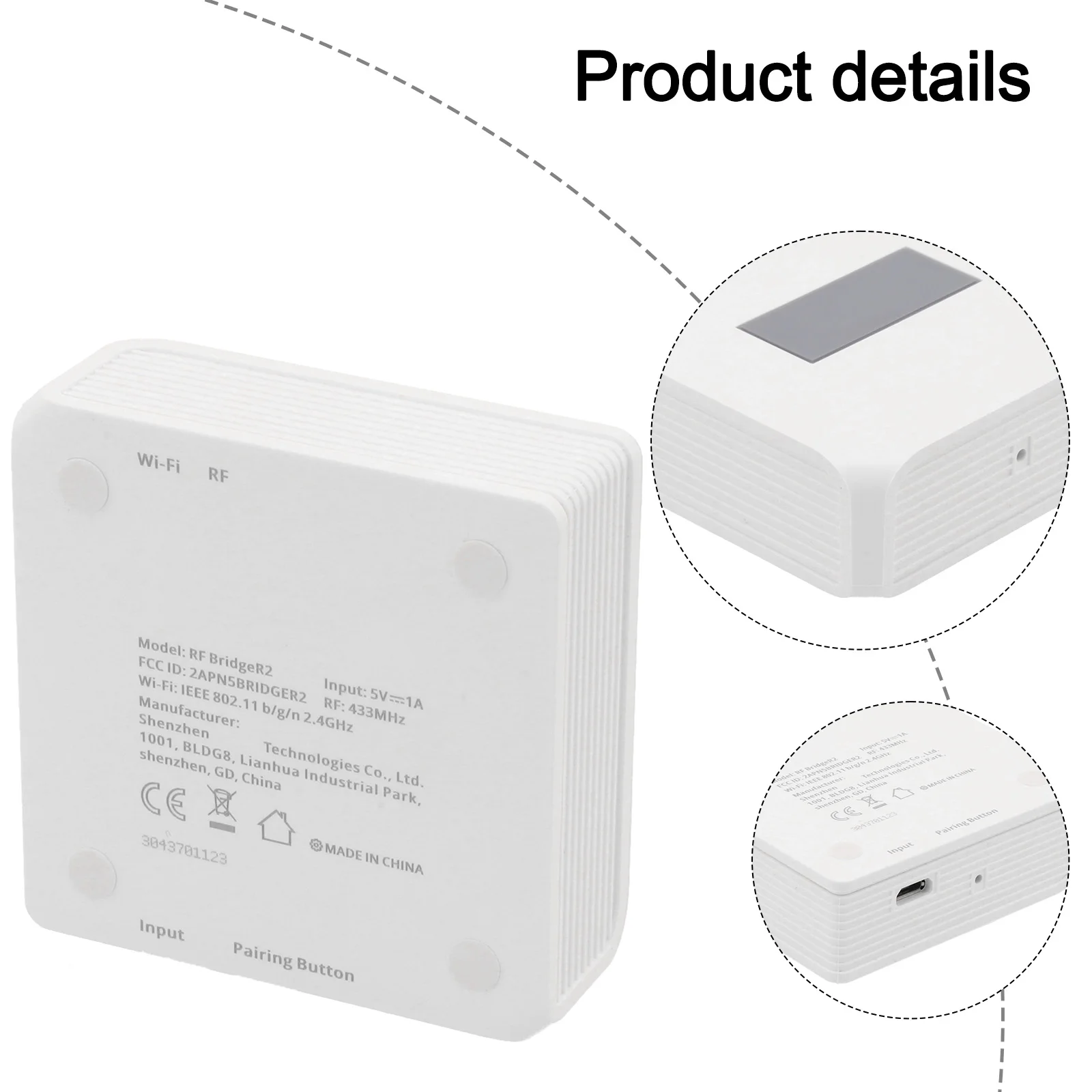 Smart Home Hub For RF BridgeR2 with WiFi Support Connects Up to 64 For RF 433MHz Devices for an Integrated Smart Ecosystem