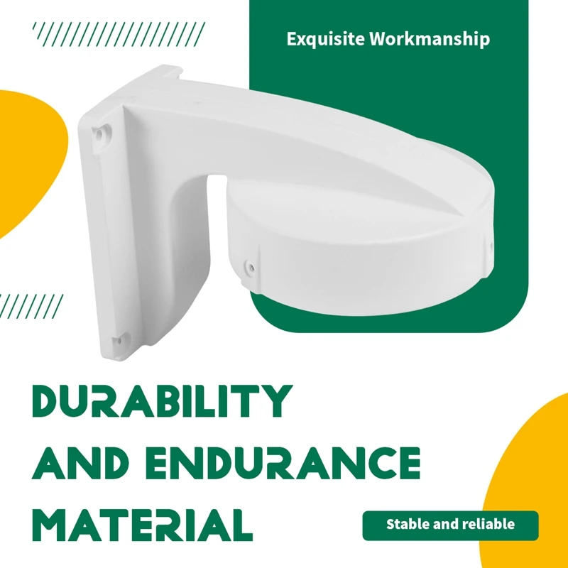 【スーパーディール】セキュリティカメラマウントブラケット、ABS屋内屋外壁マウントL型ブラケットCCTVセキュリティドームIPカメラ取り付け用