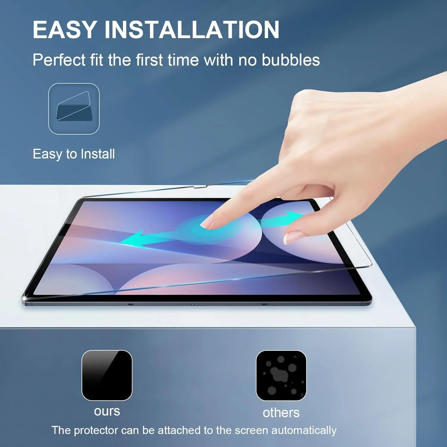 2PCS Tempered Glass Screen Protector for Samsung Galaxy Tab S11 S10 S9 S8 S7 FE S6 Lite A11+ A9+ Plus A8 A7 8.7 12.4 11inch Film view 5