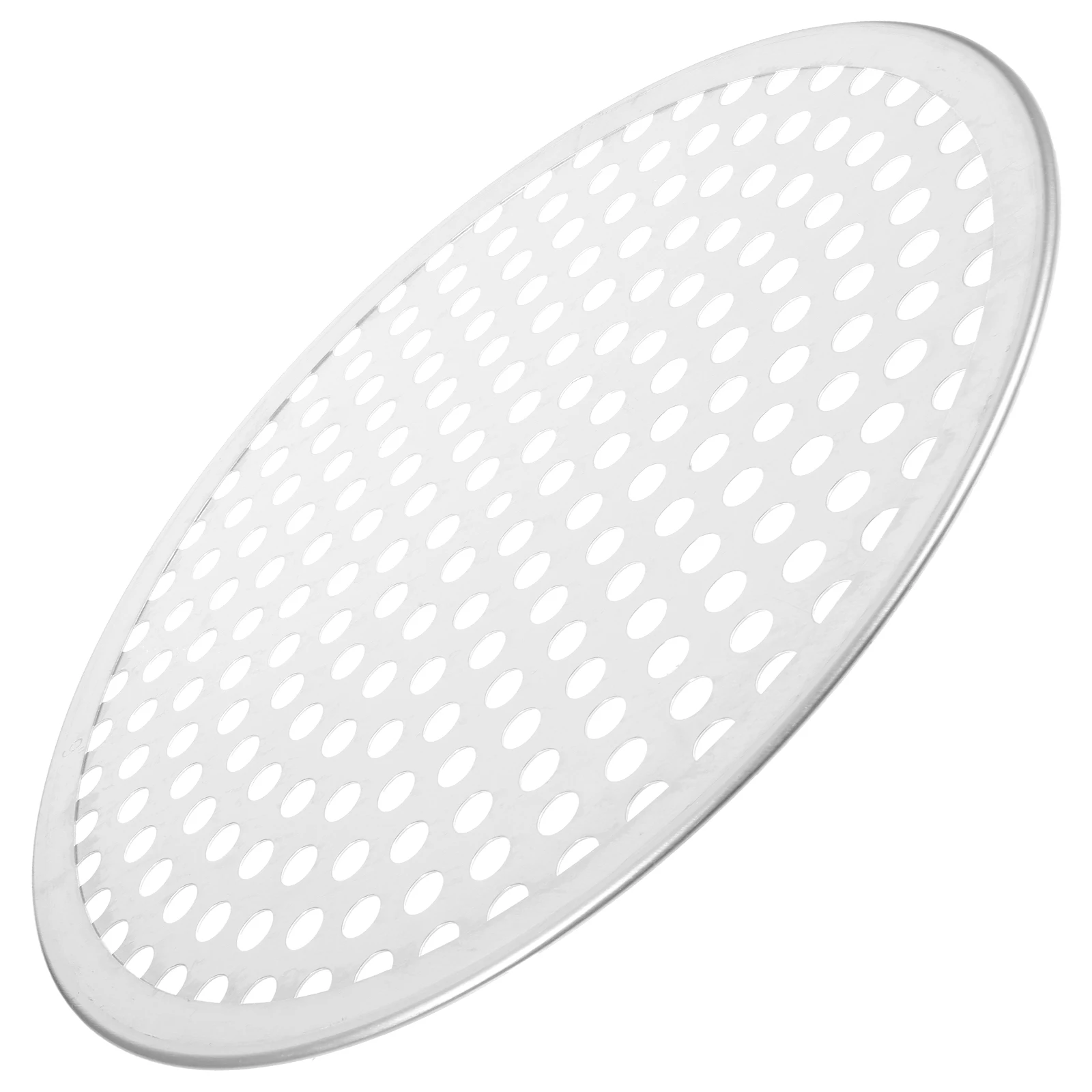 

9 Inch Pizza Pan Baking Tray with Holes Aluminum Alloy Oven Cooking Container Silver Nonstick Scratch Resistant Kitchen Gadget
