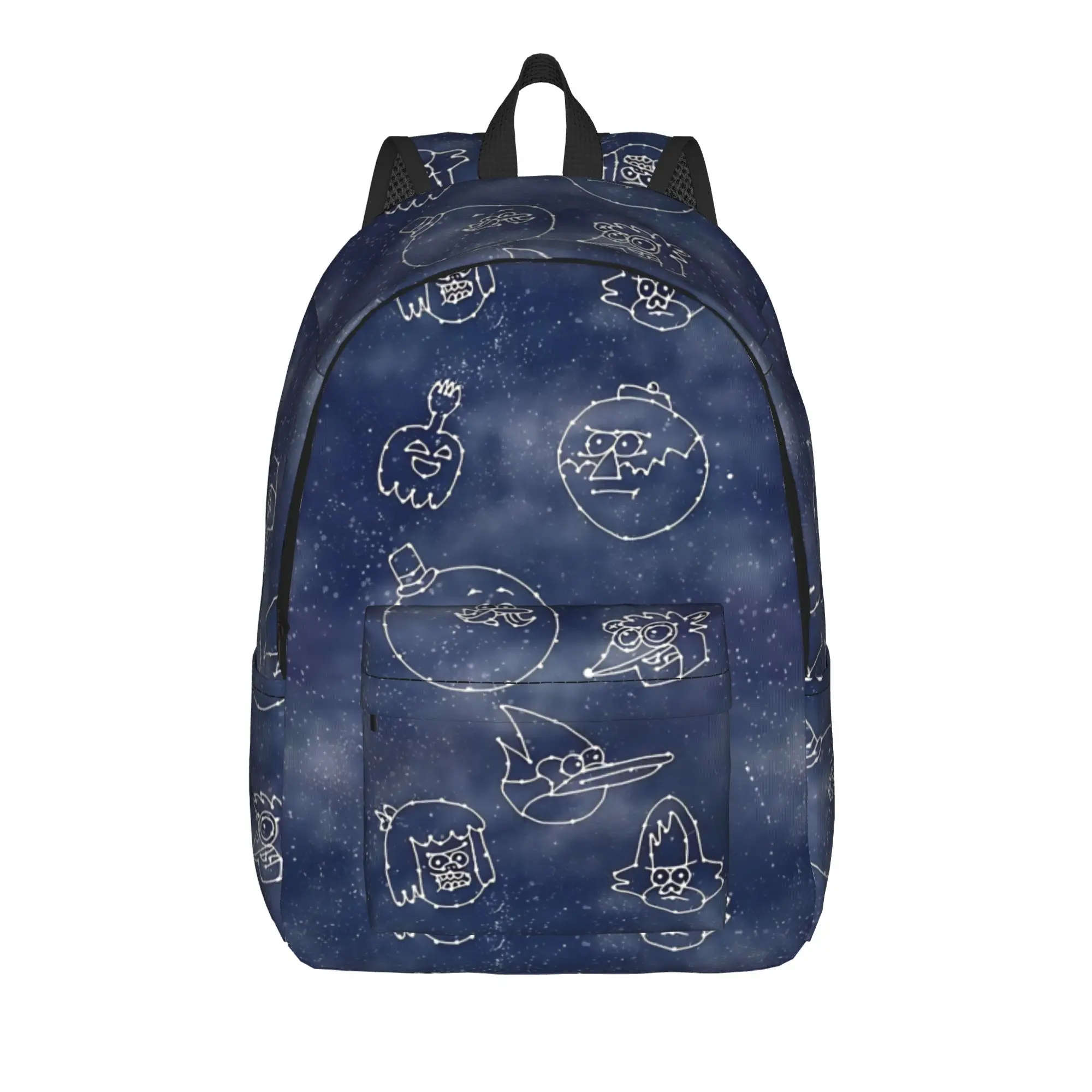 Back to school season vibrant couple character  Bookbag R-Regular show Office Workers Dual-Use Backpack