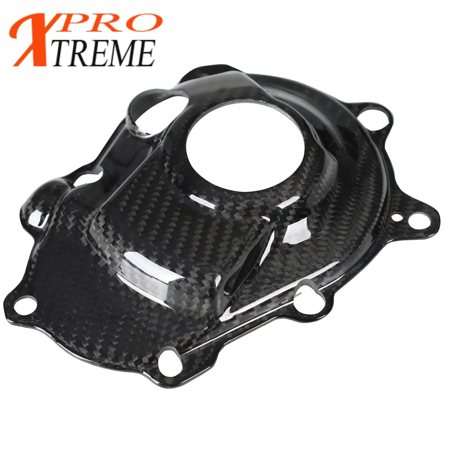 Funparts Carbon Fiber Engine Clutch  Protective Cover For YAMAHA YZ250F WR250F YZ WR 250F2021 2022 2023 2024 Side Protection Box