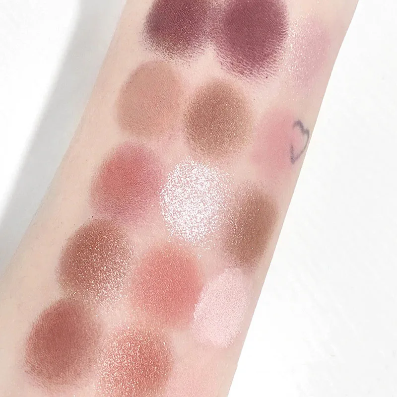 TINGPHE Vintage 15-kolorowa patelnia do brązowania zimny odcień cementowy szary cień do powiek Pan Student niedrogi kolor ziemi brokat różowy makijaż