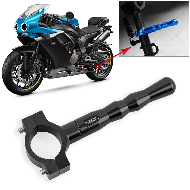 Fit For CFMOTO Voom500 500 SR 500SR Voom 500SR Motorcycle CNC Accessories Side Stand Support Assist Anti-kicking Extension
