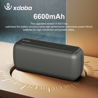 XDOBO X8 60W Wireless Bluetooth Compatible Speakers Support TF/AUX TWS Boombox Portable Bivouac 6600mAh IPX5 Waterproof Gifts