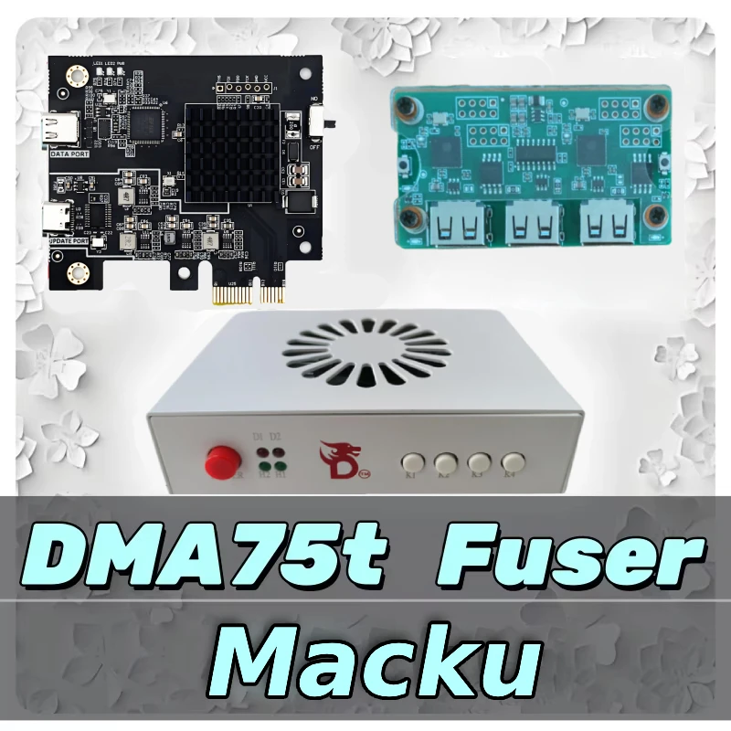 75T DMA Bundle - Dma Card 75t Board + 6Th Gen Fusion Device HDMI Fuser + Makcu - DMA Kit Set