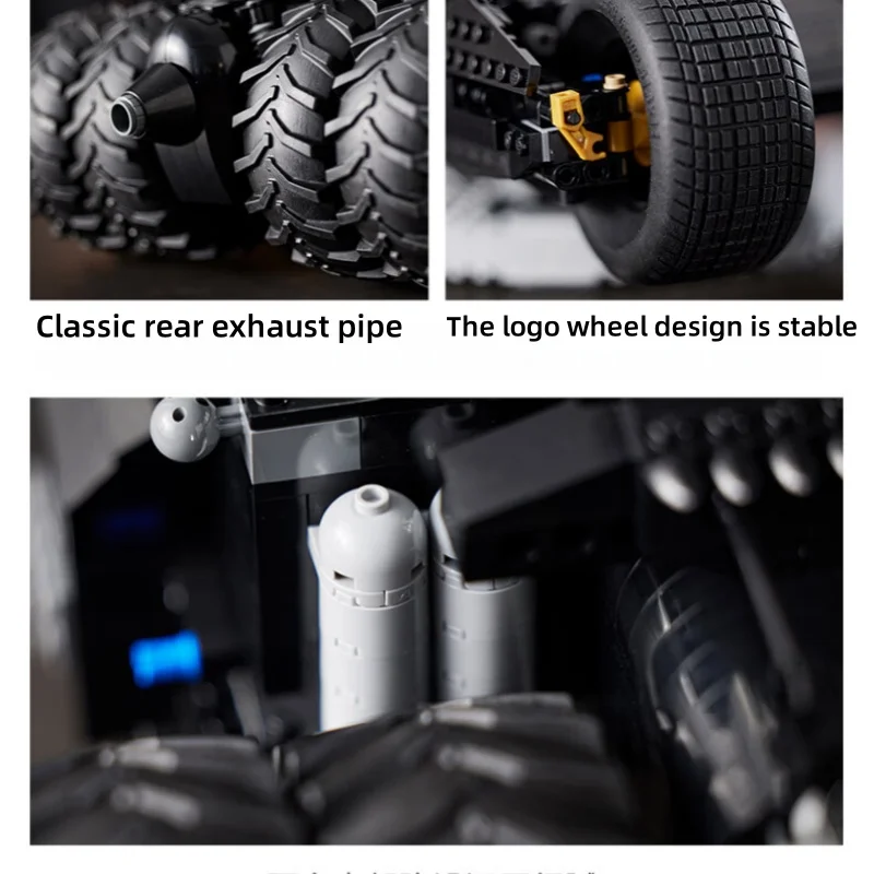 2525 รุ่นใหม่,2049PCS ดาร์กไนท์ แบทโมบิล 76240 เข้ากันได้กับมาร์เวลชุดบล็อกตัวต่อ,ของเล่นเด็กของขวัญ