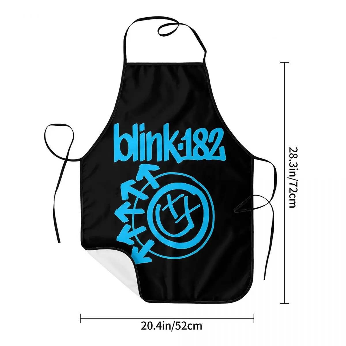 Blink 182 Punk Smile Aprons Chef Cooking Cuisine Tablier Sleeveless Bib Kitchen Cleaning Pinafore for Women Men Gardening