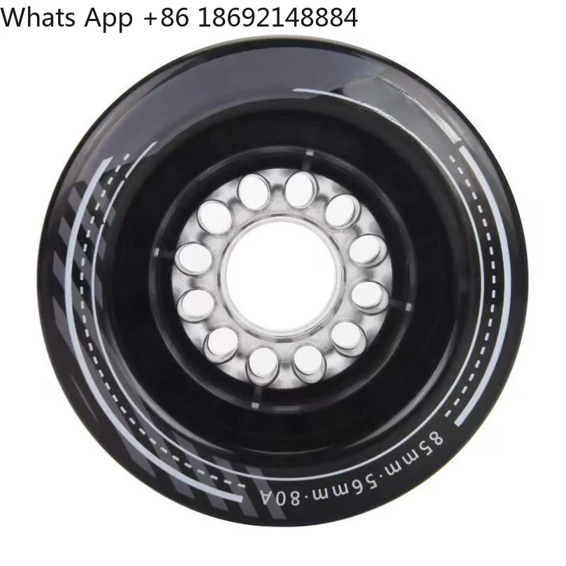 78A high rebound and high shock absorption 80 90mm street brush wheel professional electric skateboard wheel spot