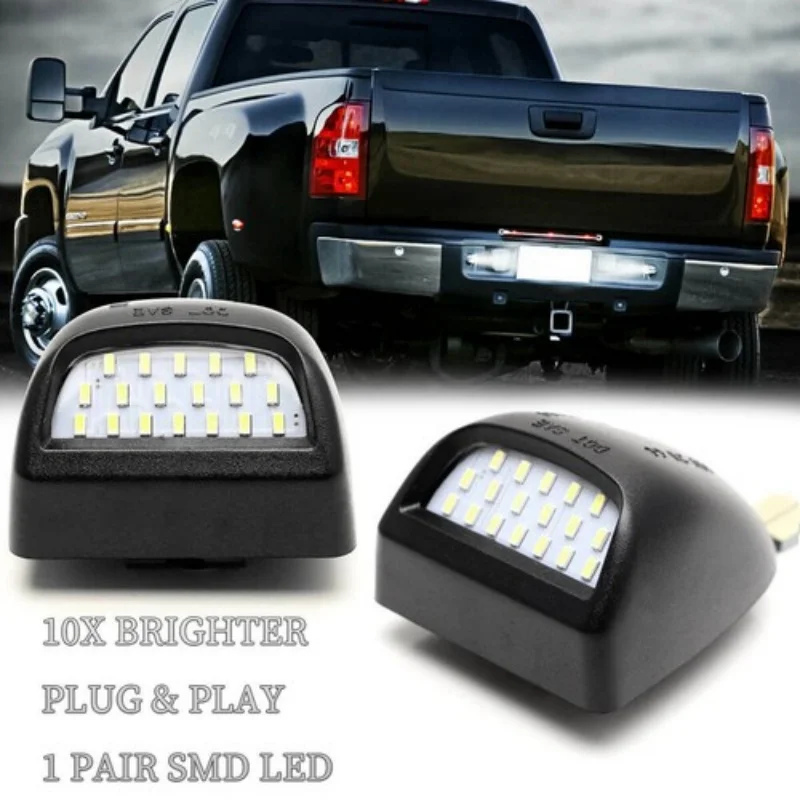 

18 светодиодных фонарей номерного знака для Chevrolet Silverado 1500 2500 3500 Avalanche GMC Sierra Suburban Tahoe Cadillac Escalade 6000K