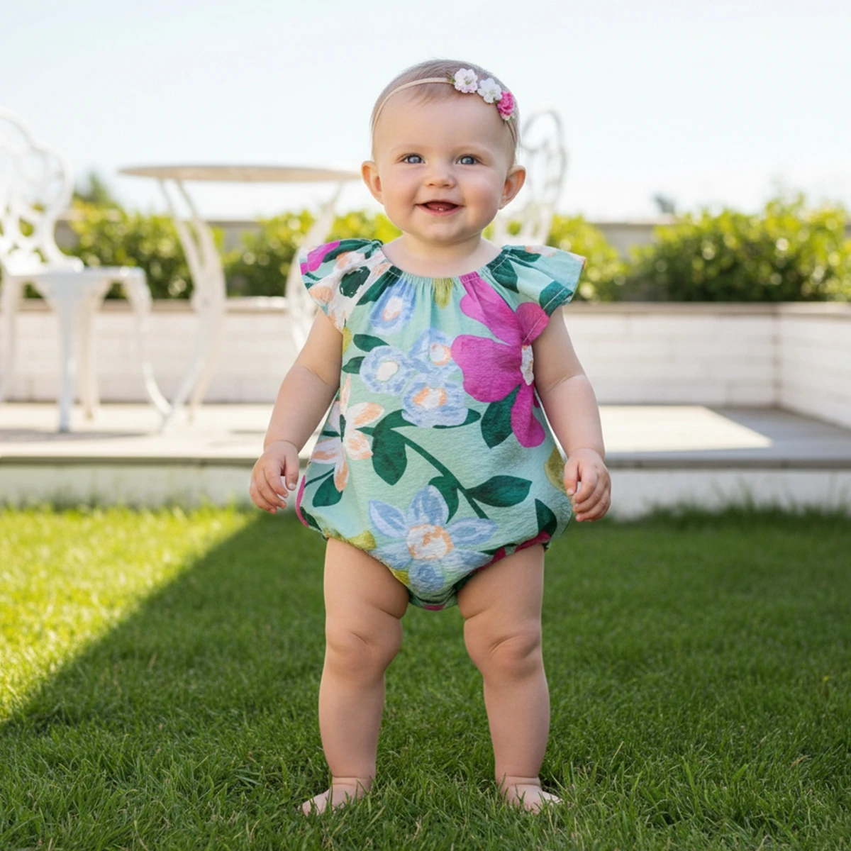 Sanlutoz Summer Lovely Baby Cotton Bodysuits Flowers Baby Girls Onesies Infants Fashion
