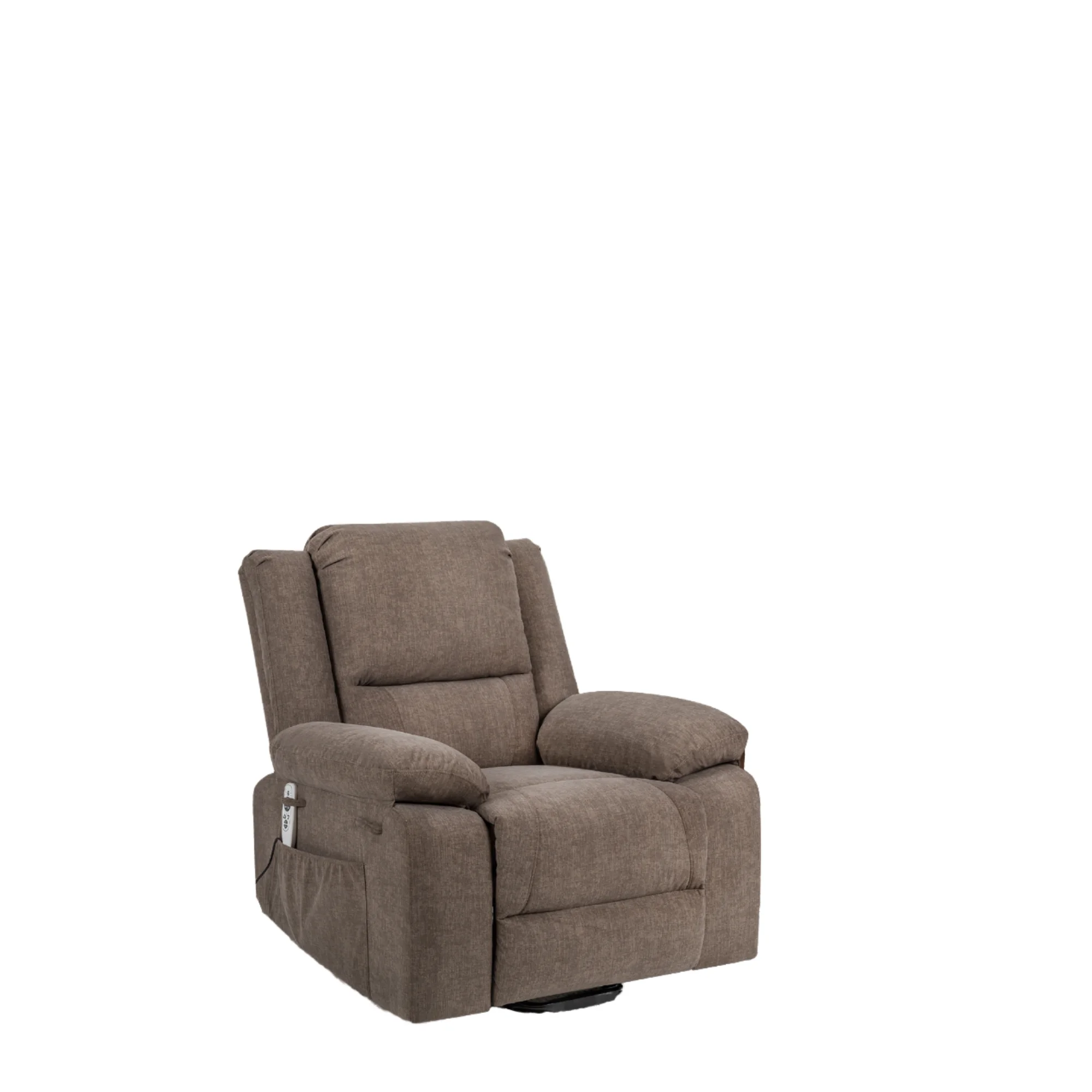 Modern Luxury Electric Recliner Sofa, Fabric Massage Chair, Metal Frame, Cotton Filling, 1 Seat, Home Living Room Furniture