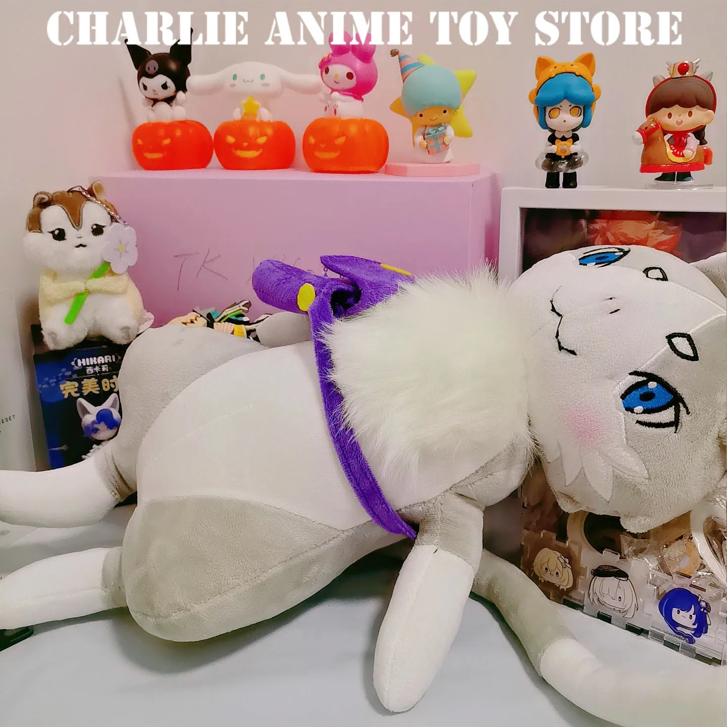 25/52CM Anime Re: życie w innym świecie od zera Figurka Puck Kawali Pluszowa zabawka Śliczna kolekcja Pluszowa lalka Zabawka Prezent dla dzieci